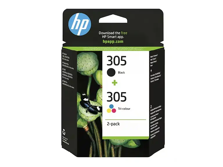 HP 305 - 2er-Pack - Schwarz, Farbe (Cyan, Magenta, Gelb)